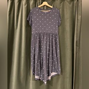 Comfy tshirt dress with high-low hem | L